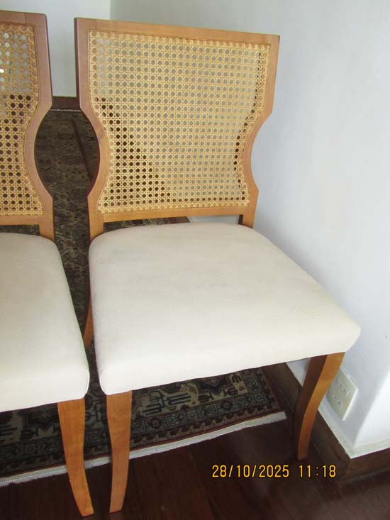 4 CADEIRAS MADEIRA PALHA