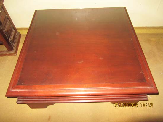 MESA CENTRO MADEIRA VIDRO