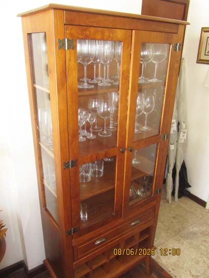 VITRINE CRISTALEIRA BAR 2 PORTAS