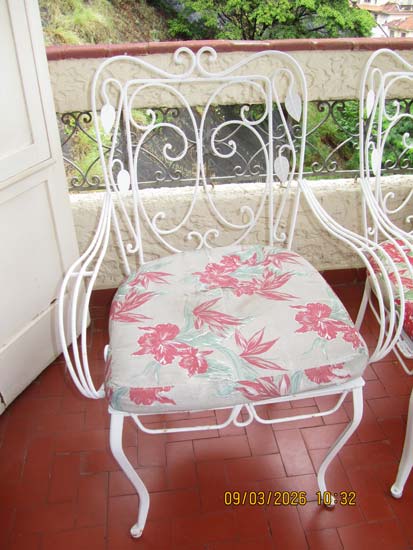 PAR CADEIRAS FERRO JARDIM