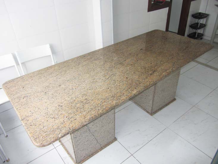 MESA JANTAR MARMORE MARROM