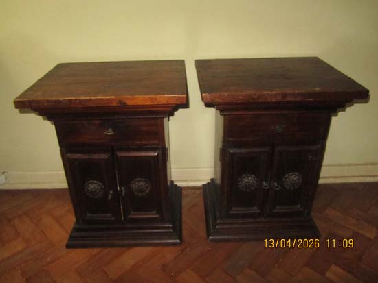 MESAS CABECEIRA MADEIRA 1 GAVETA