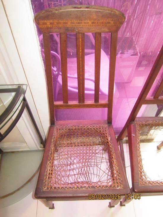 CADEIRAS MADEIRA PALHA