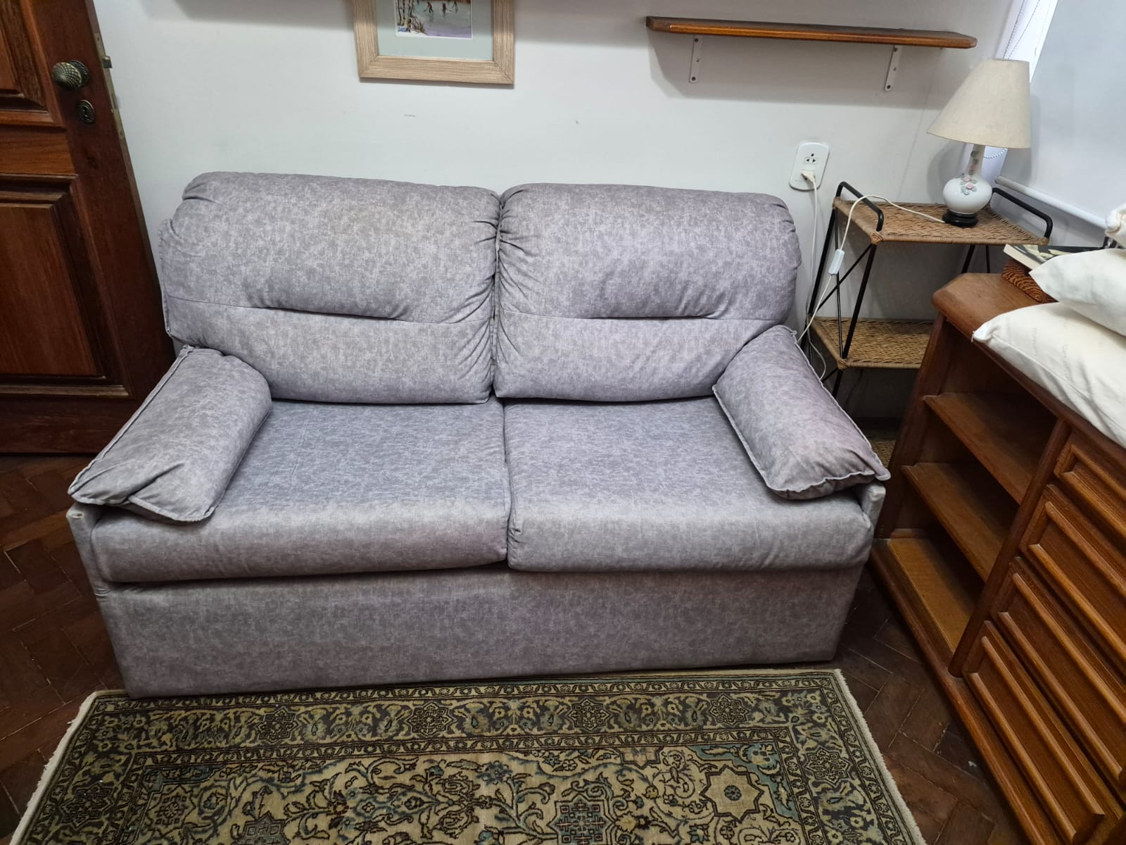 SOFA CAMA CINZA