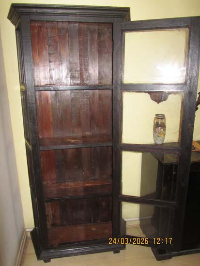 ARMARIO VITRINE MADEIRA VIDRO