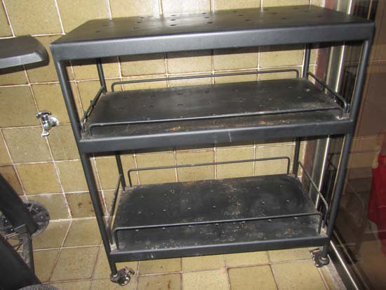 CARRINHO METAL PRETO 3 ANDARES