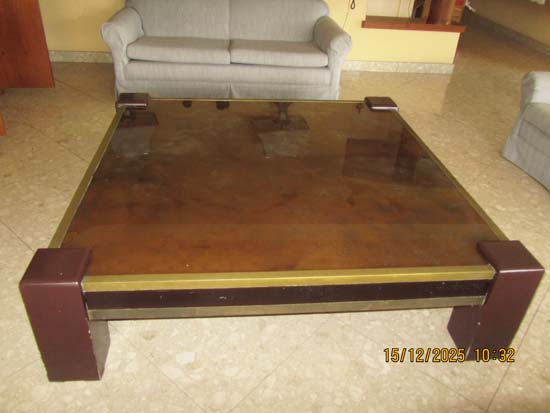 MESA CENTRO MADEIRA METAL