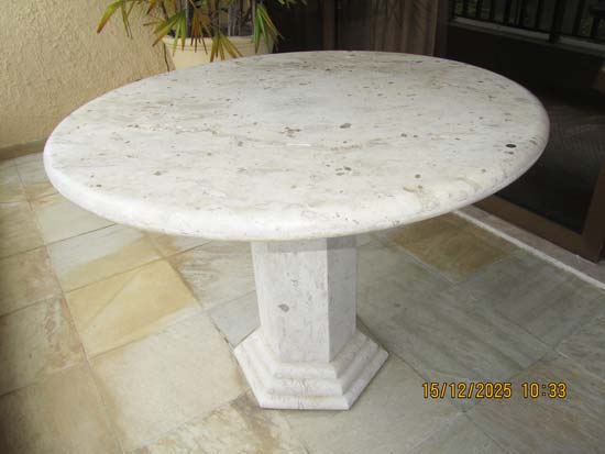 MESA REDONDA MARMORE