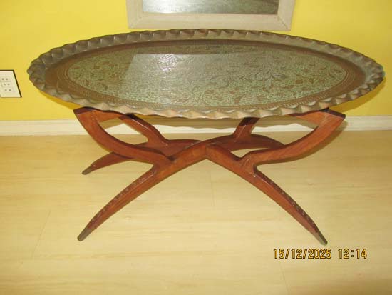 MESAS BANDEJA MADEIRA METAL