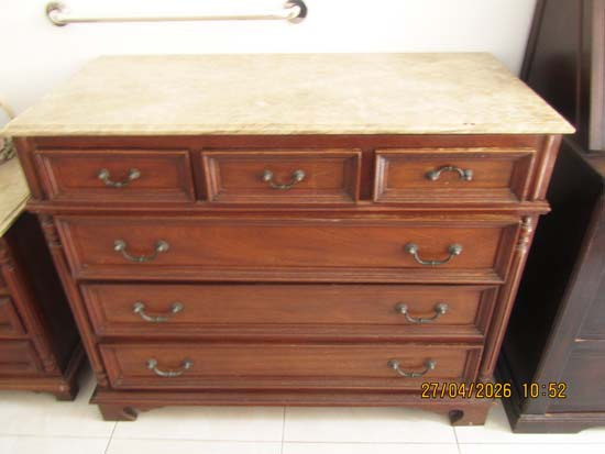 COMODA MADEIRA MARMORE