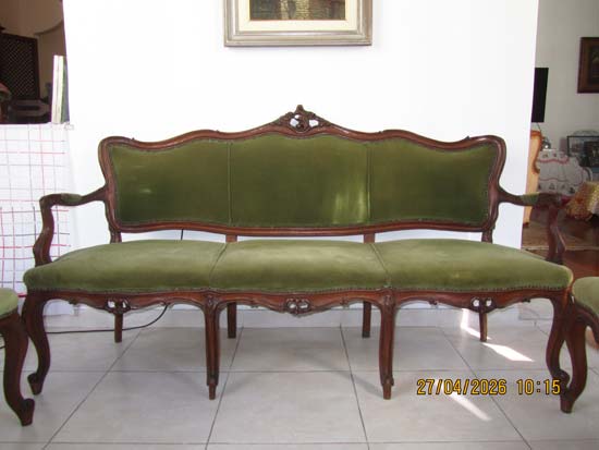 SOFAS E POLTRONAS LUIS XV MADEIRA