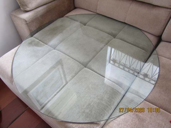 TAMPO DE VIDRO REDONDO