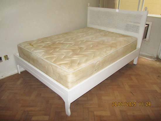 CAMA CASAL MADEIRA BRANCA