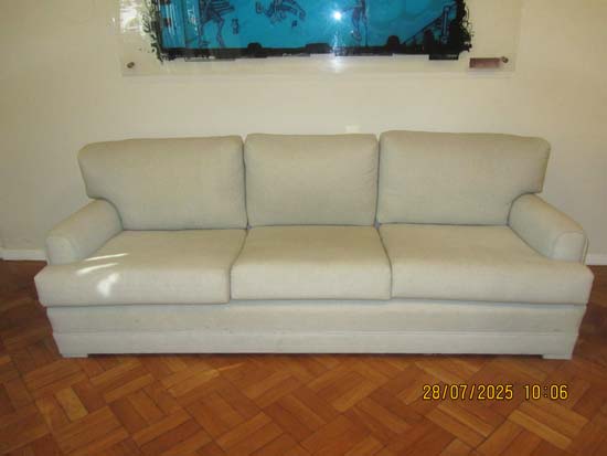 SOFA CINZA 3 LUGARES