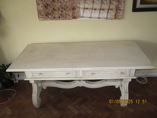 MESA ESCRITORIO BRANCA MADEIRA