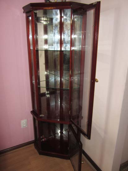 ARMARIO VITRINE MADEIRA VIDRO