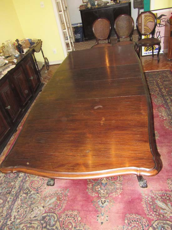 MESA JANTAR MADEIRA E EXTENSORES