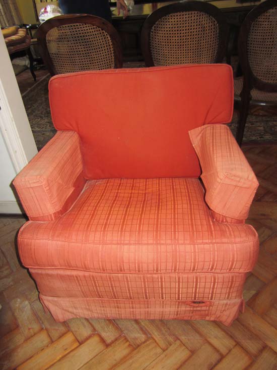 POLTRONA BRACO VERMELHA