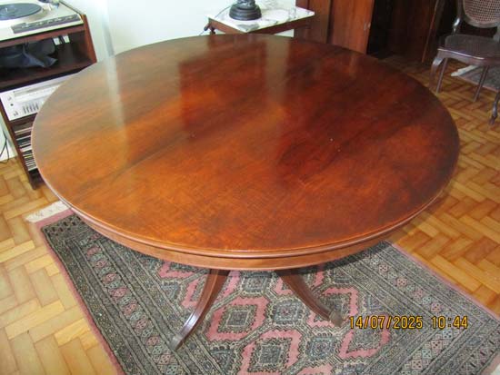 MESA MADEIRA JANTAR REDONDA