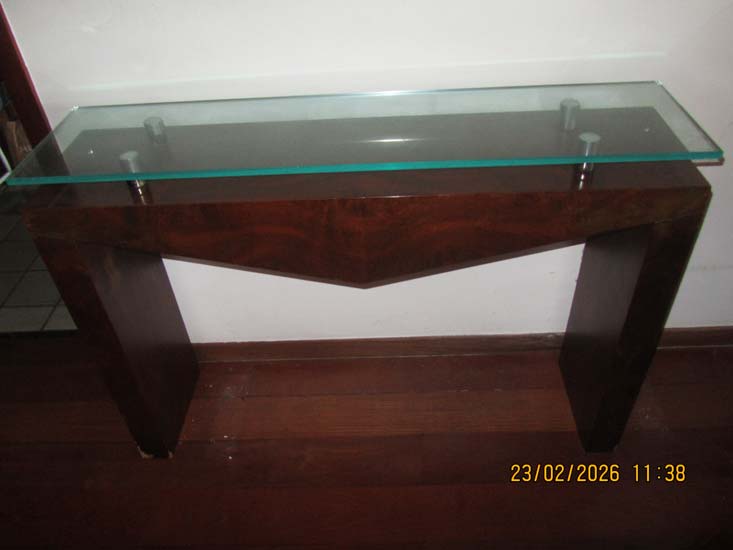 APARADOR MADEIRA VIDRO