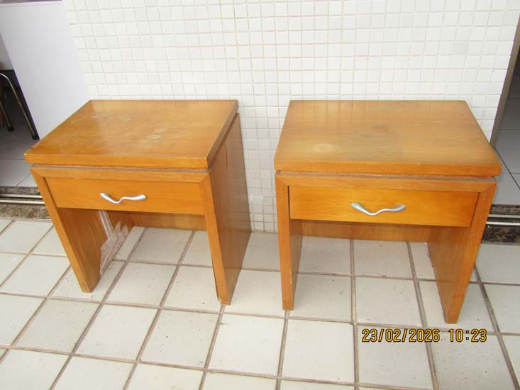 MESAS CABECEIRA MADEIRA 1 GAVETA