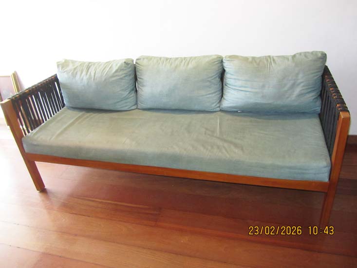 SOFA 3 LUGARES MADEIRA CORDA