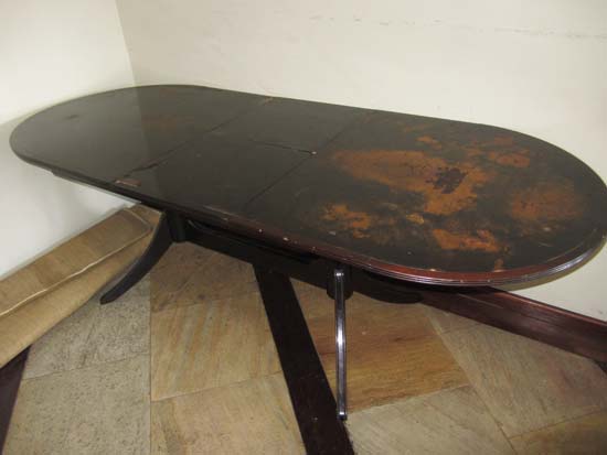 MESA JANTAR MADEIRA OVAL