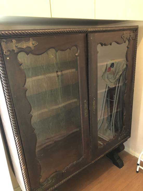 ARMARIO VITRINE MADEIRA VIDRO
