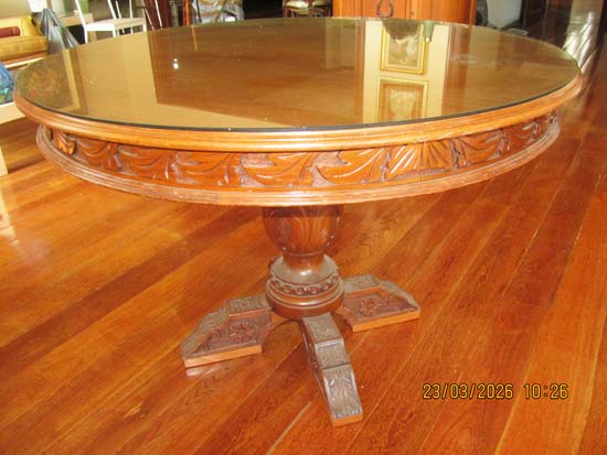 MESA JANTAR MADEIRA REDONDA