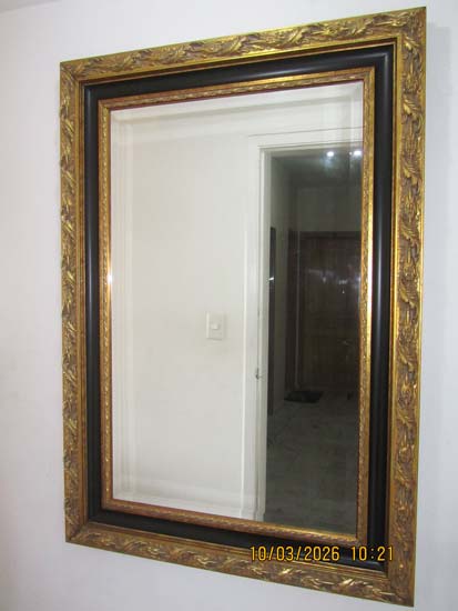 ESPELHO BISOTADO DOURADO