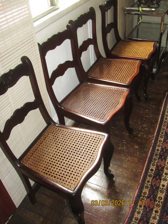 4 CADEIRAS MADEIRA PALHA