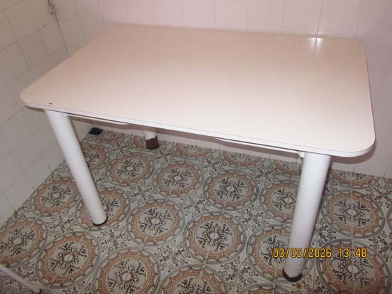 MESA FERRO FORMICA BRANCA