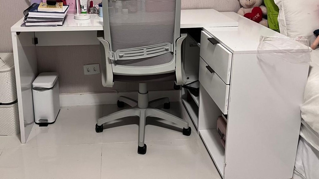 MESA ESCRIVANINHA MDF BRANCA