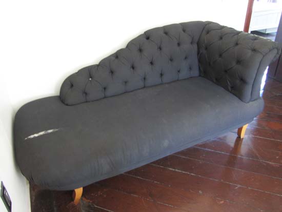 SOFA RECAMIER AZUL CAPITONEE