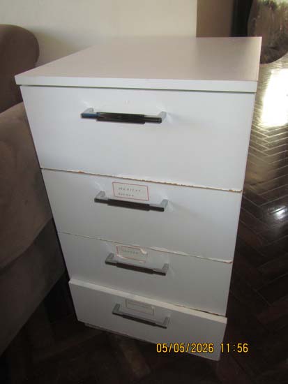 GAVETEIROS MDF BRANCOS