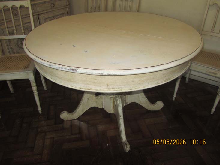 MESA JANTAR MADEIRA BRANCA