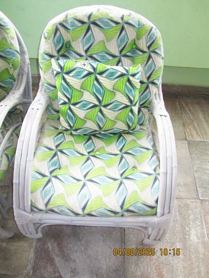 POLTRONAS BRACO BAMBU BRANCAS