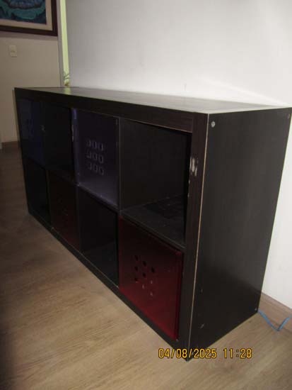 RACK APARADOR MADEIRA PRETO