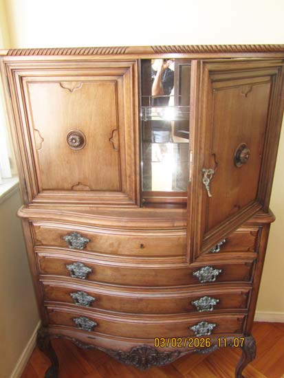 ARMARIO BAR MADEIRA ESPELHO