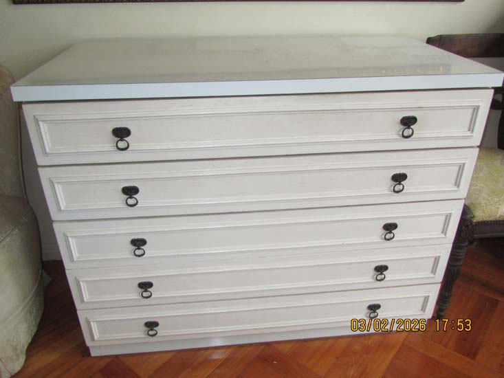 COMODA MADEIRA FORMICA BRANCA