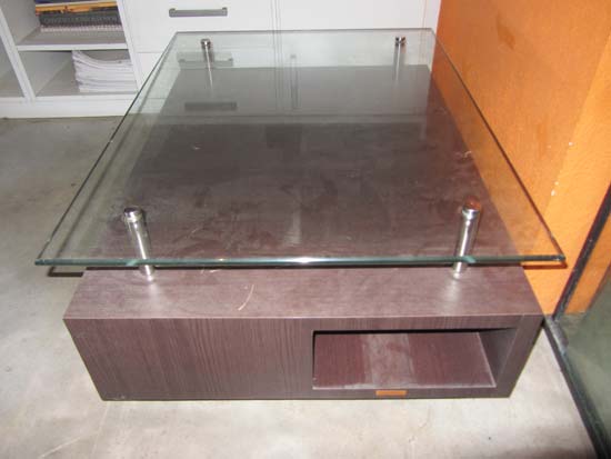 MESA CENTRO MADEIRA VIDRO