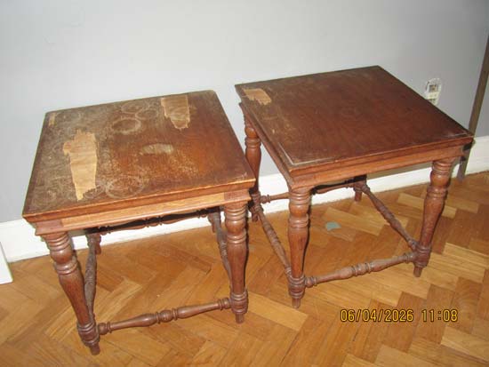 MESAS LATERAIS MADEIRA