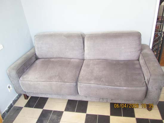 SOFAS 3 LUGARES CINZA