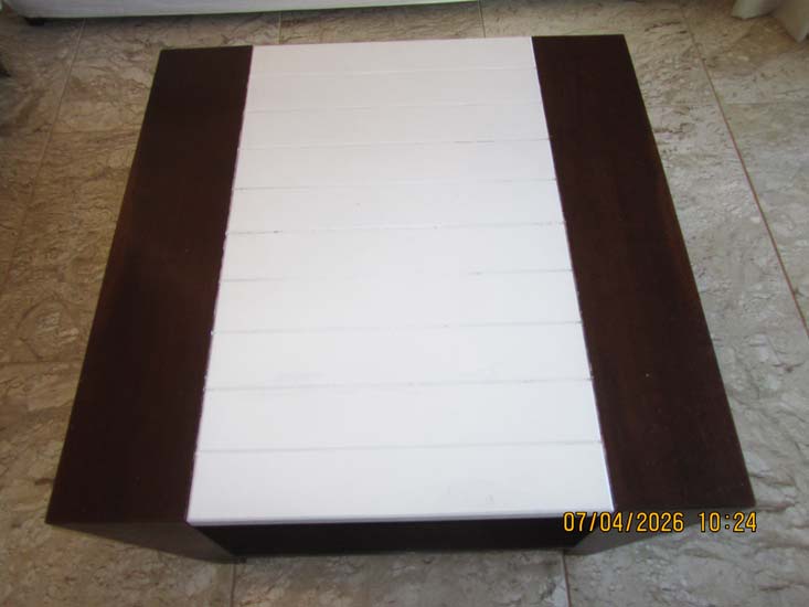 MESA CENTRO MADEIRA QUADRADA